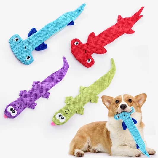 Plush Lizard / Shark Dog Toy