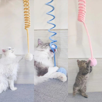 Pet Toy Interactive Cat Toys Funny Cat Stick Spring