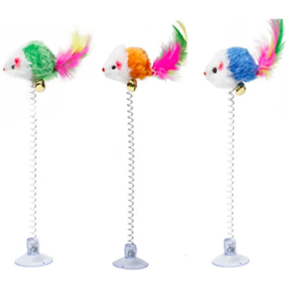 Pet Cat Toys Stick Feather Rod Mouse Toy Collection