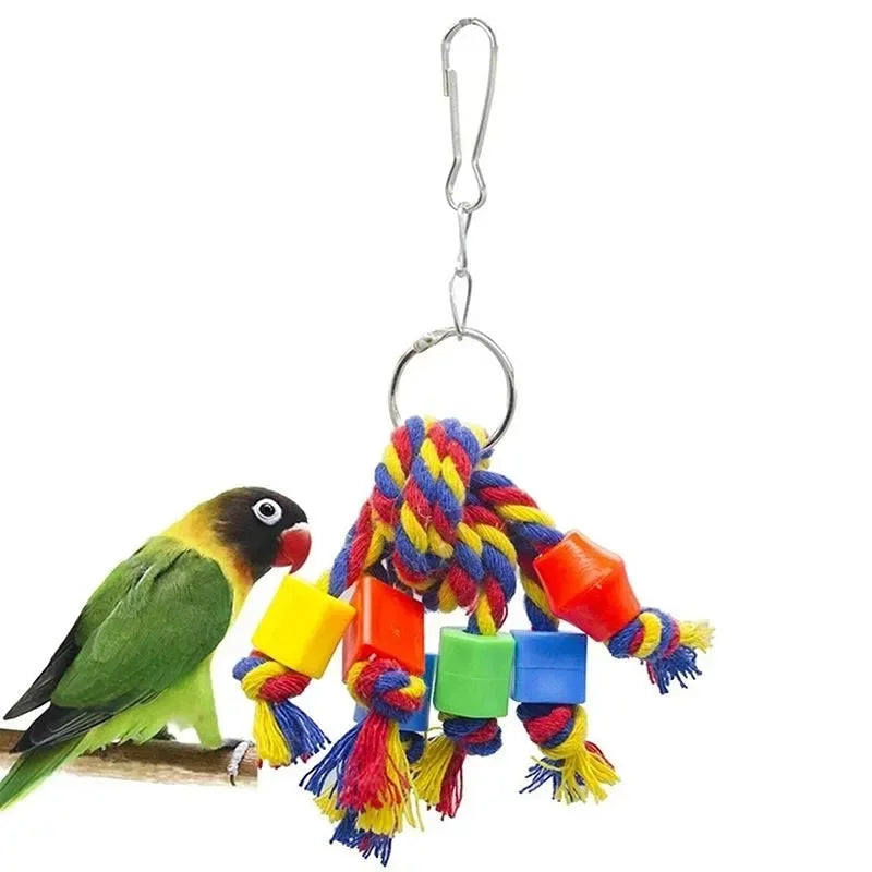 Parrot Chew Toy Cotton Rope Birds Toy Collection