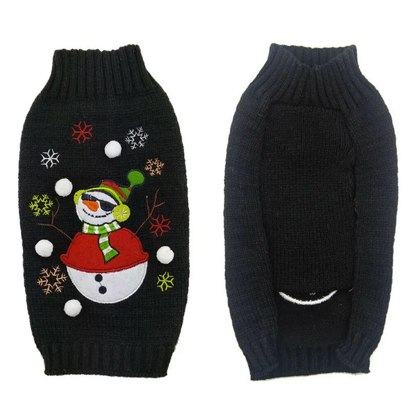 Dog Sweater Christmas Winter Clothes Xmas Outfit