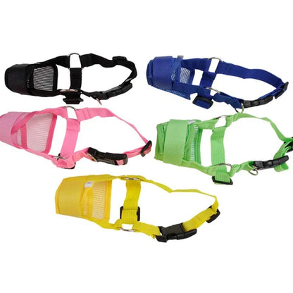 Pet Dog Adjustable Mesh Mouth Muzzle